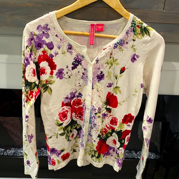 Charlotte Stone Sweaters - Size medium button up sweater.